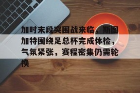 加时末段突围战来临，斯图加特围绕足总杯完成体检，气氛紧张，赛程密集仍需轮换的简单介绍-英雄联盟S15赛竞猜